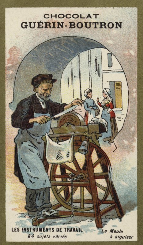 Késélező köszörűkő alkotó: French School