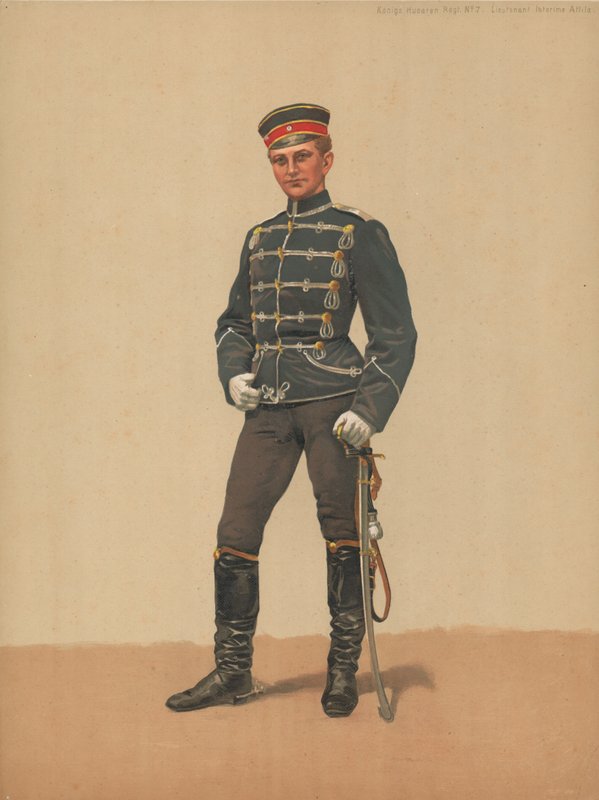 Königs Huszárok Regt No 7, Hadnagy Ideiglenes Attila alkotó: French School