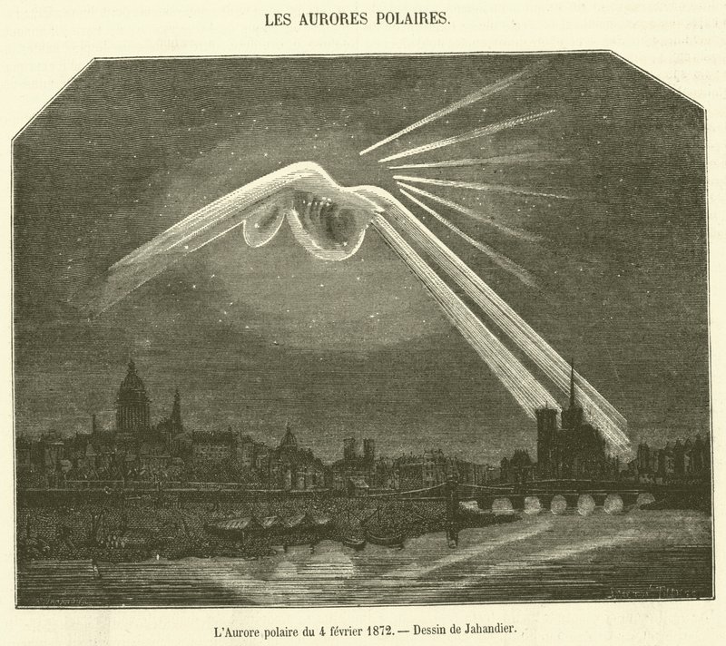 Az 1872. február 4-i aurora (metszet) alkotó: French School
