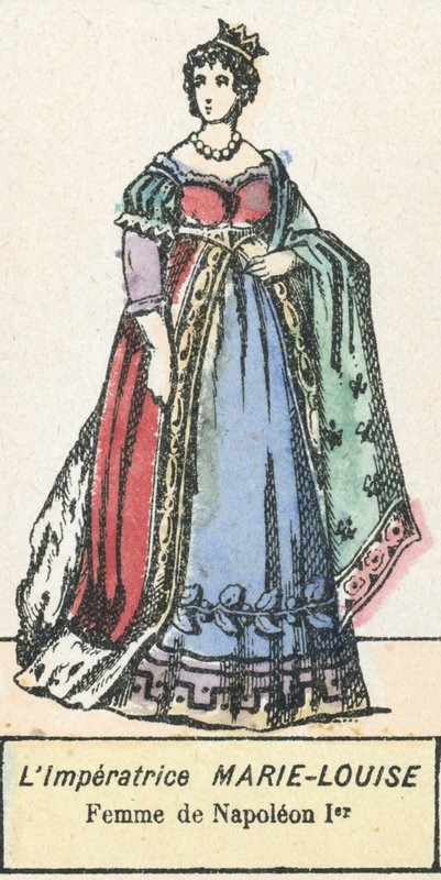 Marie-Louise császárné, I. Napóleon felesége (színes metszet) alkotó: French School