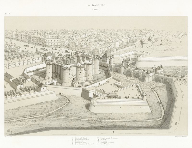 A Bastille, 1650 alkotó: French School