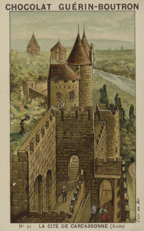Carcassonne városa, Aude alkotó: French School