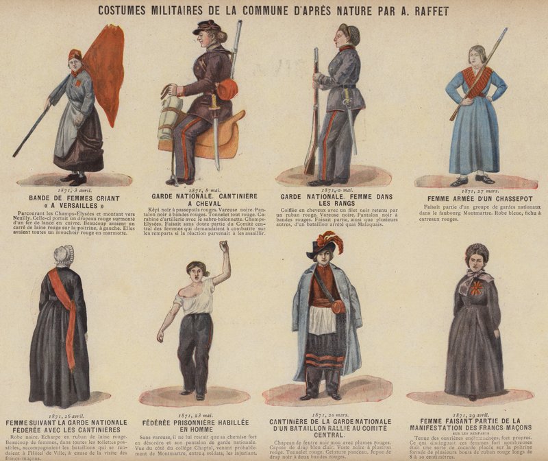 A párizsi kommün, A kommuna katonai jelmezei, egy Raffet alkotó: French School
