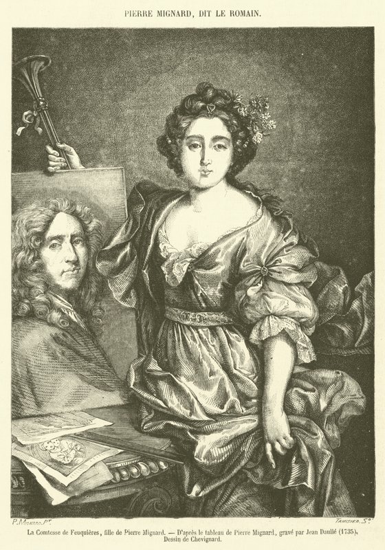 Feuquieres grófnője, Pierre Mignard lánya (metszet) alkotó: French School