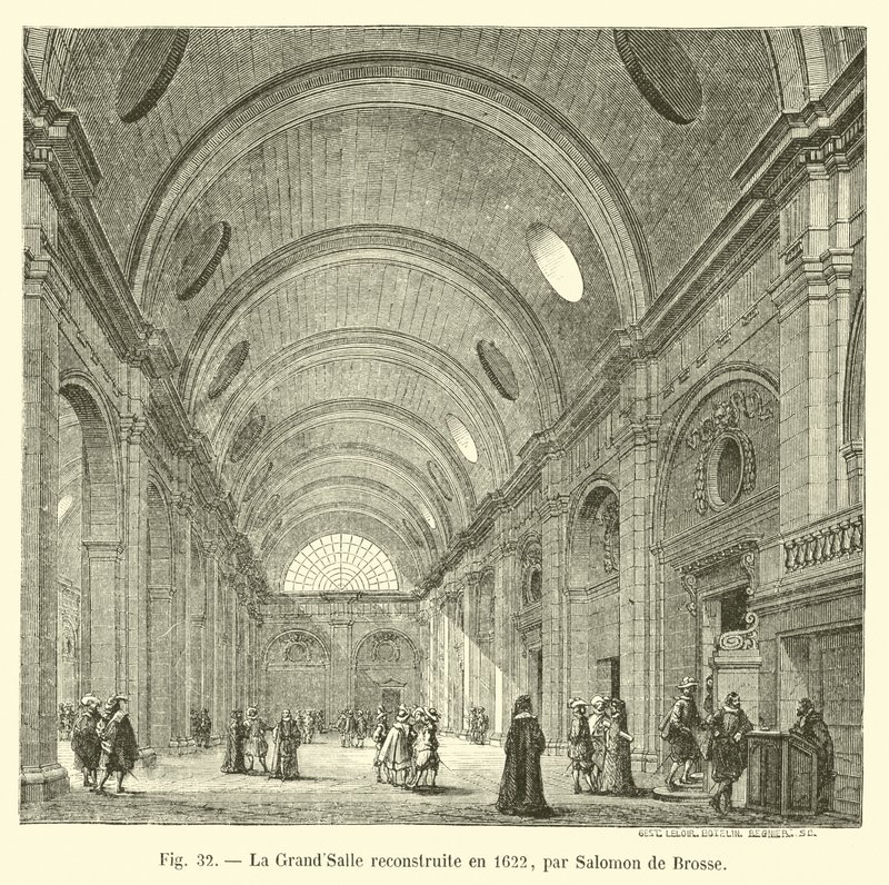A GrandSalle-t 1622-ben Salomon de Brosse újjáépítette alkotó: French School