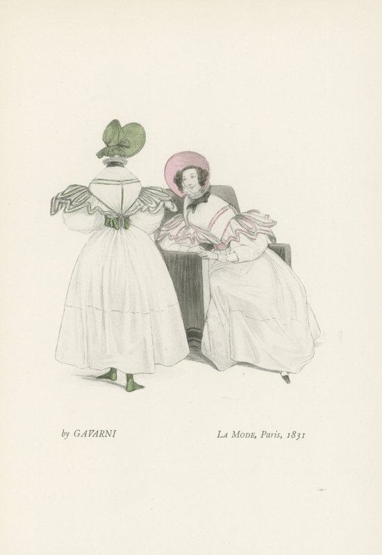 Divat, Párizs, 1831 alkotó: French School