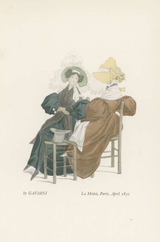 Divat, Párizs, 1831. április alkotó: French School