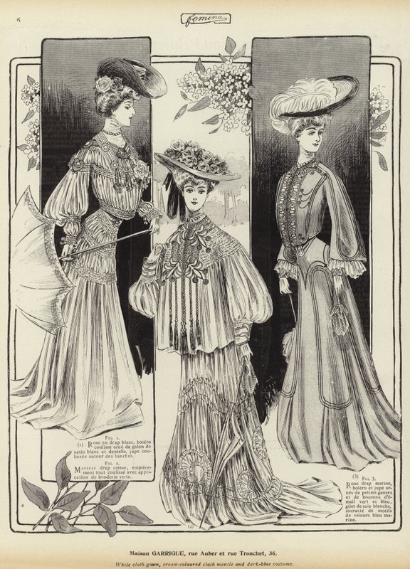 Femina divatja alkotó: French School