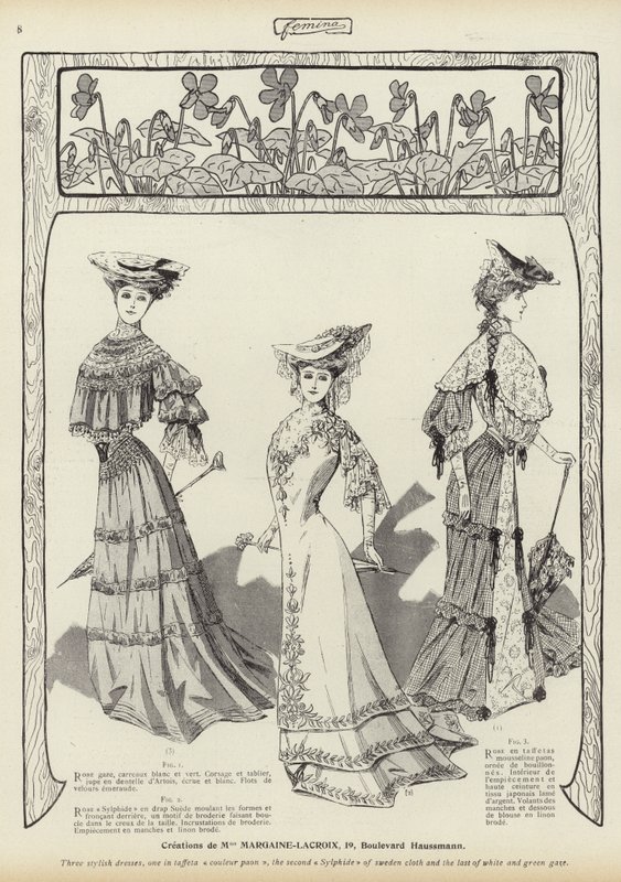 Femina divatja alkotó: French School