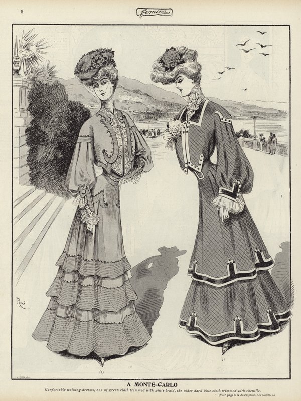 Femina divatja alkotó: French School