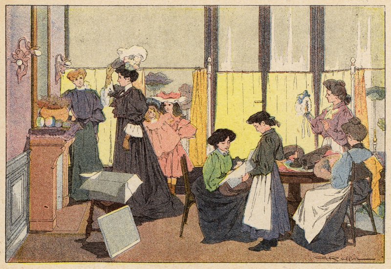 The Milliner, The Milliner (színes litó) alkotó: French School