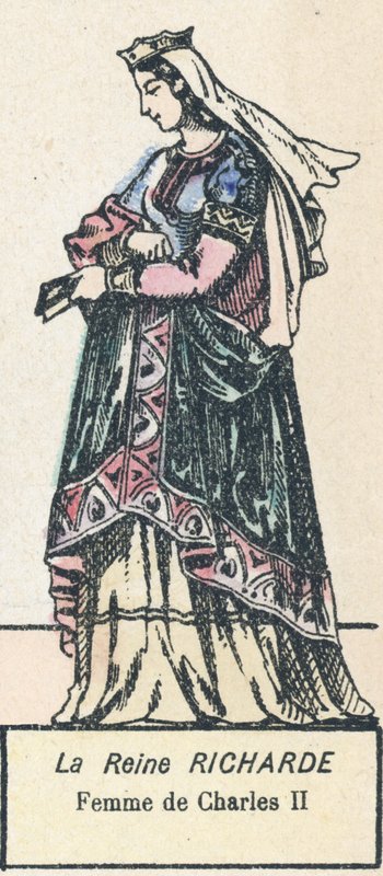 Richard királynő, II. Károly felesége (színes metszet) alkotó: French School