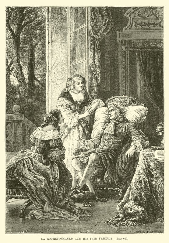La Rochefoucauld és kedves barátai alkotó: French School