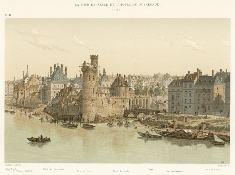 A Tour de Nesle és a Hotel de Guenegaud, 1650 alkotó: French School