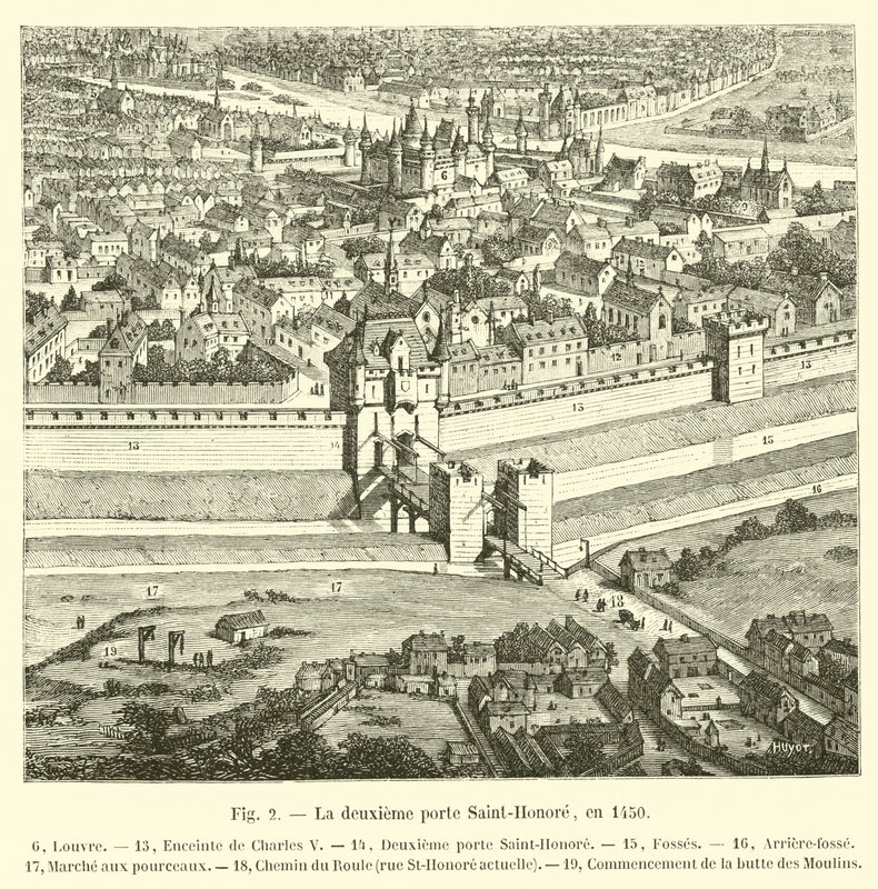 A második Porte Saint-Honore, 1450-ben alkotó: French School