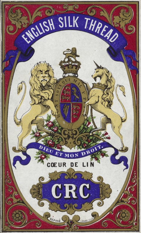 Címke angol selyemszálhoz alkotó: French School