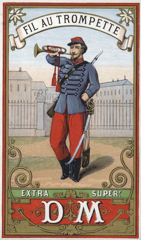 Címke trombitás szálhoz alkotó: French School