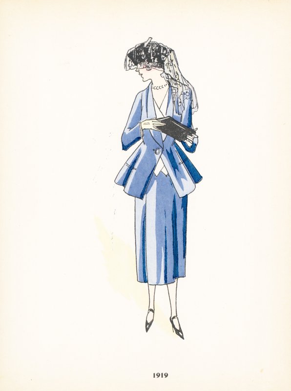 Női divat, 1919 alkotó: French School