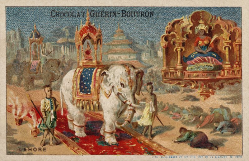 Lahore (chromolitho) alkotó: French School
