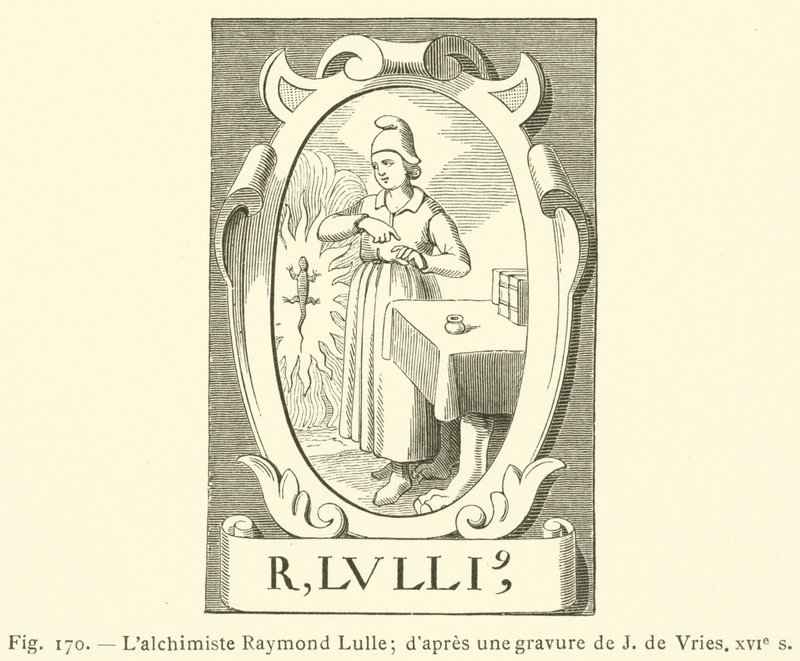 Raymond Lulle alkimista (metszet) alkotó: French School