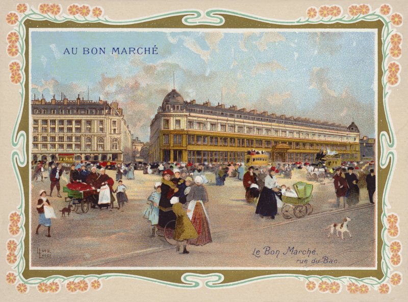 Le Bon Marche, rue du Bac, Párizs alkotó: French School