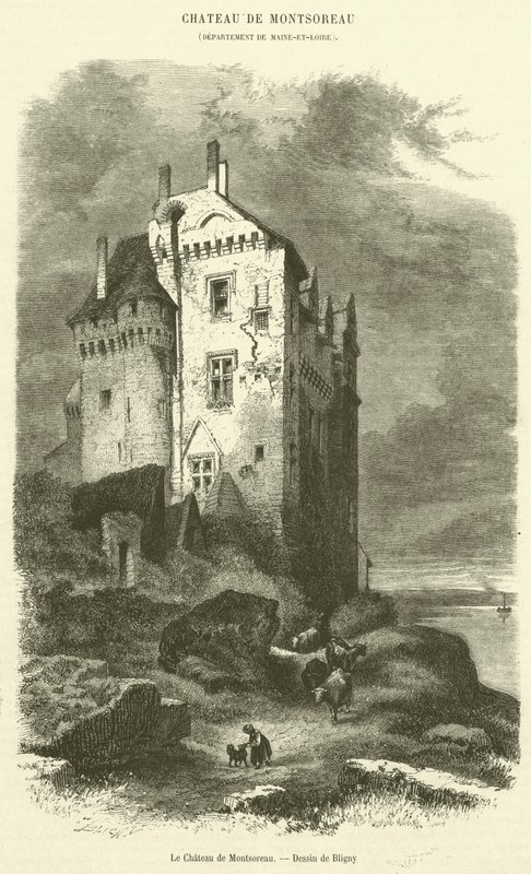 Montsoreau kastély (metszet) alkotó: French School