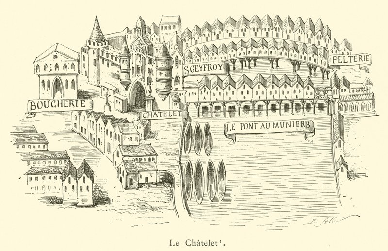 Le Chatelet (metszet) alkotó: French School