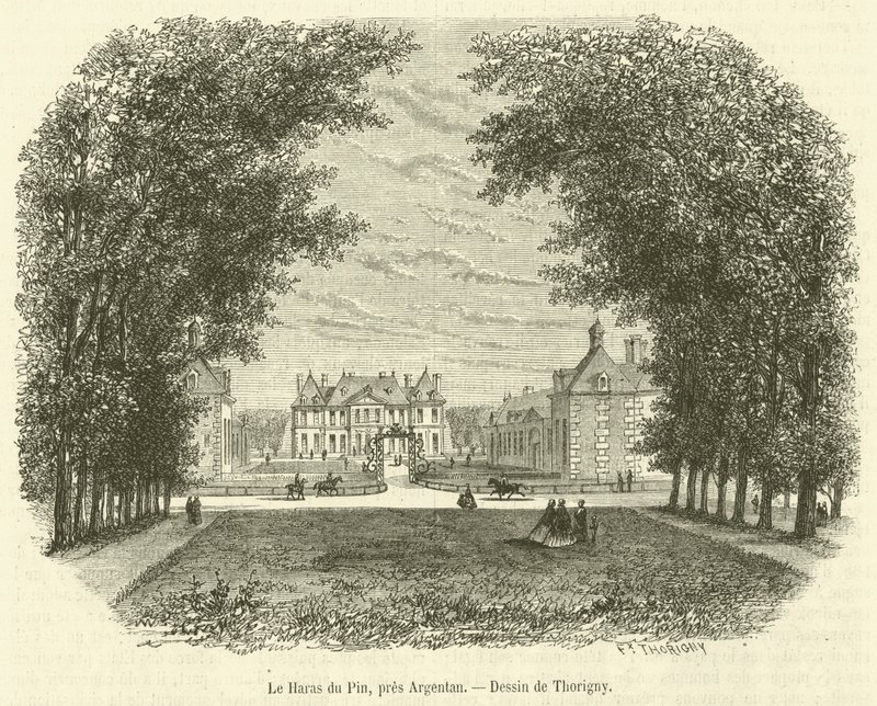 Haras du Pin, Argentan közelében (metszet) alkotó: French School