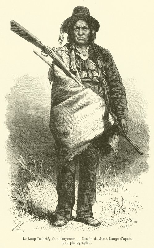 Le Loup-Tachete, Cheyenne főnöke (metszet) alkotó: French School