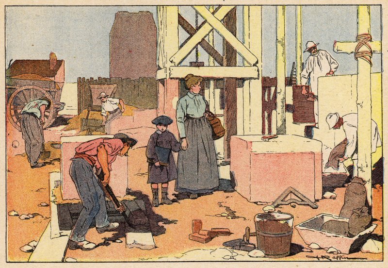Le Macon, A szabadkőműves (színes litó) alkotó: French School