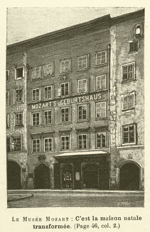 Le Musee Mozart (metszet) alkotó: French School
