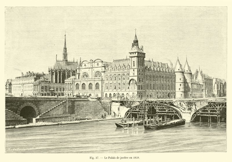 A törvényszék épülete 1859-ben alkotó: French School