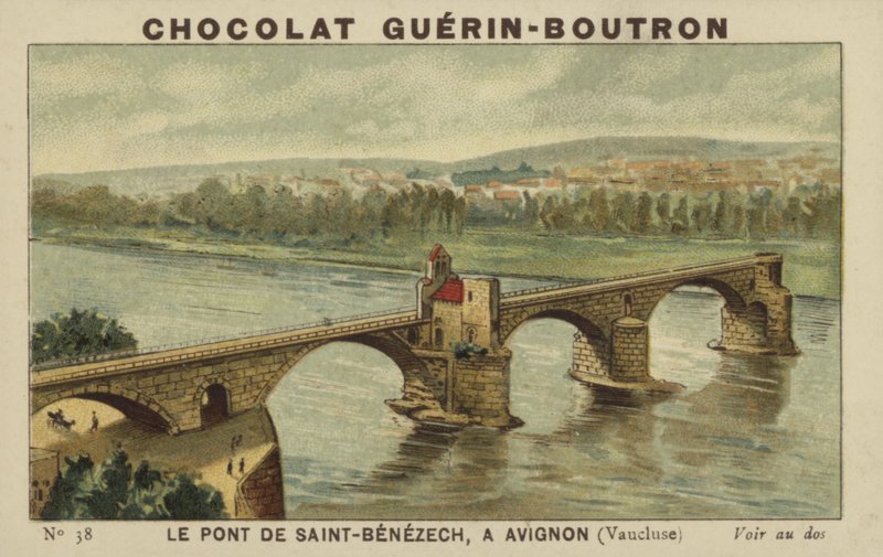 A Saint-Benezech híd Avignonban, Vaucluse államban alkotó: French School