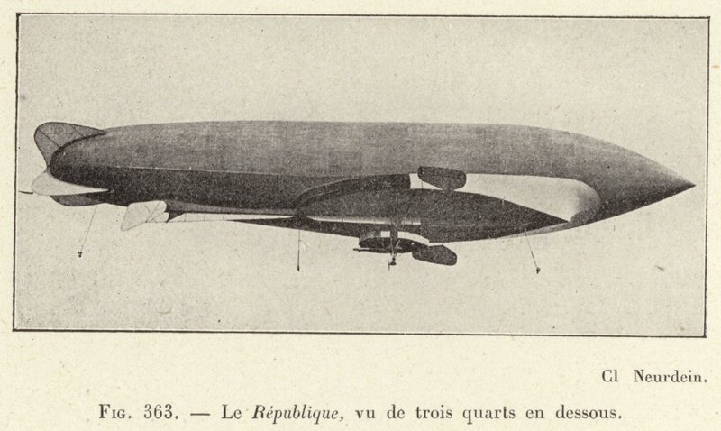A Köztársaság háromnegyed részről alulról nézve (metszet) alkotó: French School