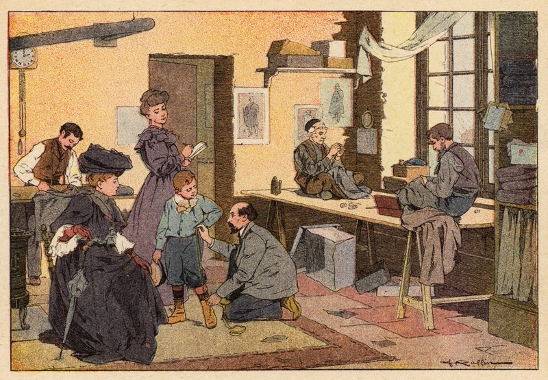Le Tailleur, A szabó (színes litó) alkotó: French School