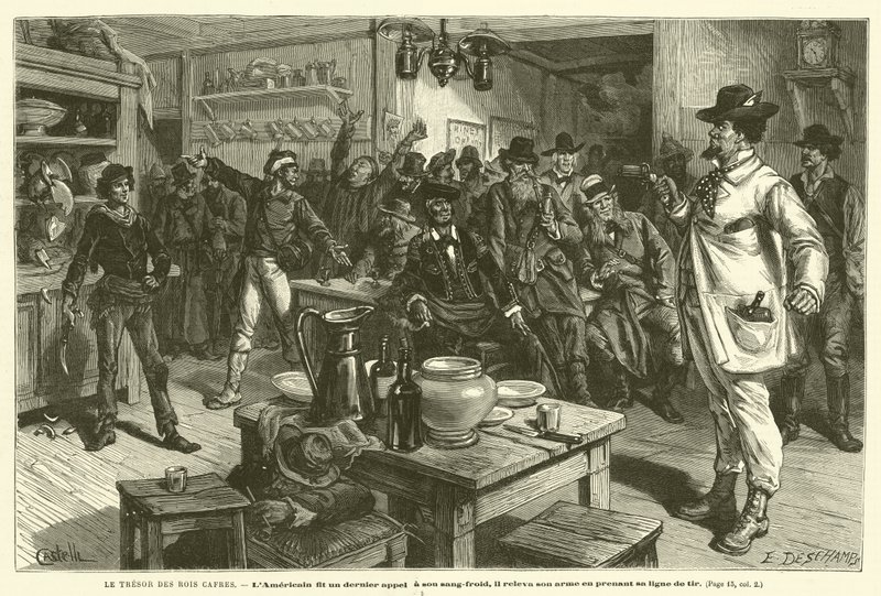 A kaffir királyok kincse (metszet) alkotó: French School