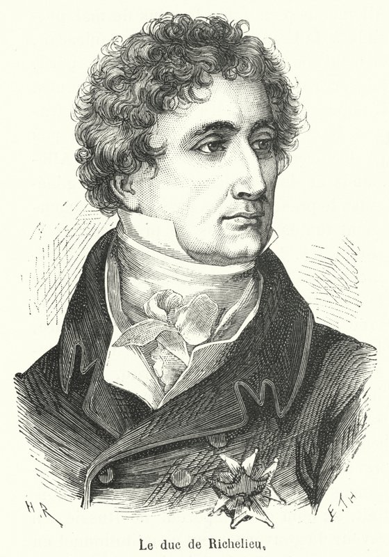 Richelieu hercege (metszet) alkotó: French School