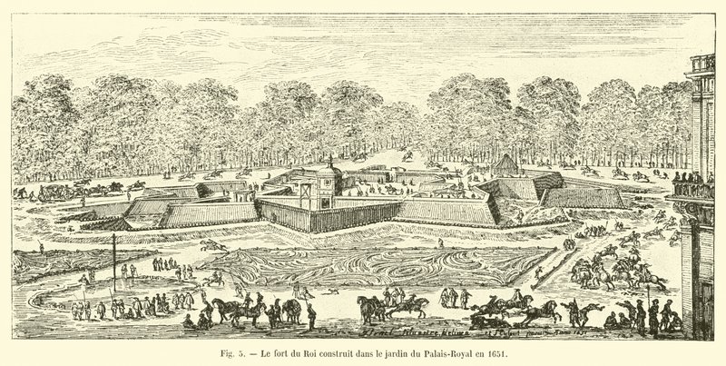 A Fort du Roi a Palais-Royal kertjében épült 1651-ben alkotó: French School