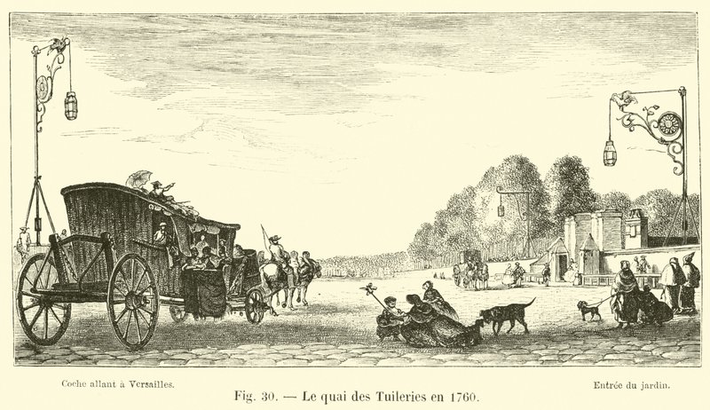 A Quai des Tuileries 1760-ban alkotó: French School