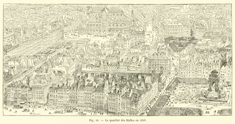 A Halles negyed 1849-ben alkotó: French School