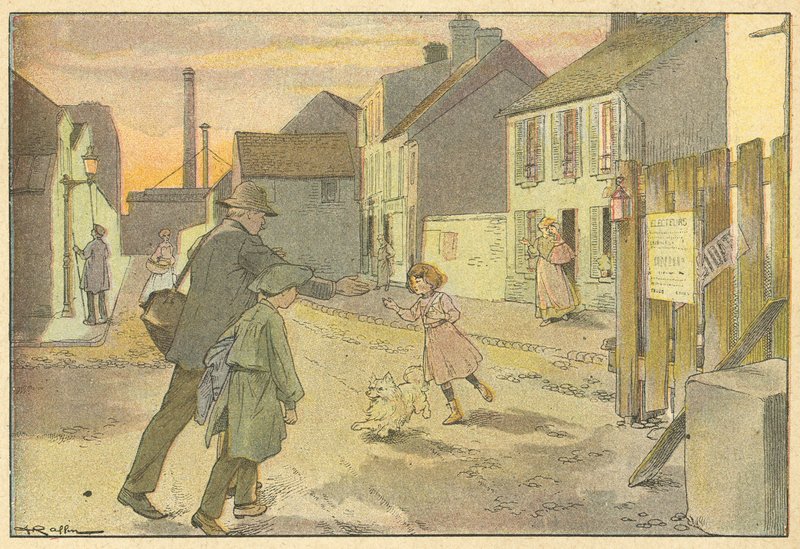 Az apa visszatérése (színes litó) alkotó: French School