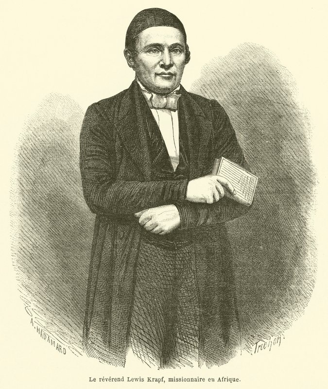 Lewis Krapf tiszteletes, afrikai misszionárius (metszet) alkotó: French School