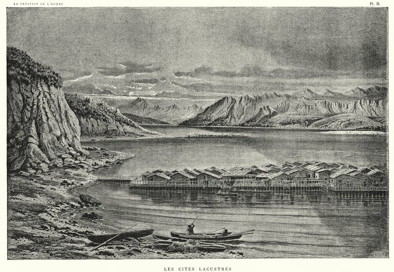 The Lacustrine Cities (metszet) alkotó: French School