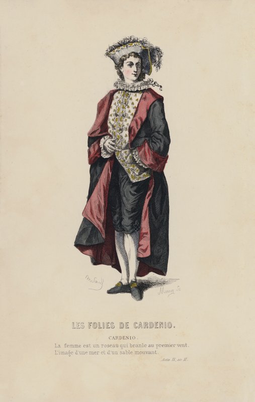 Les Folies De Cardenio, Cardenio (színes metszet) alkotó: French School
