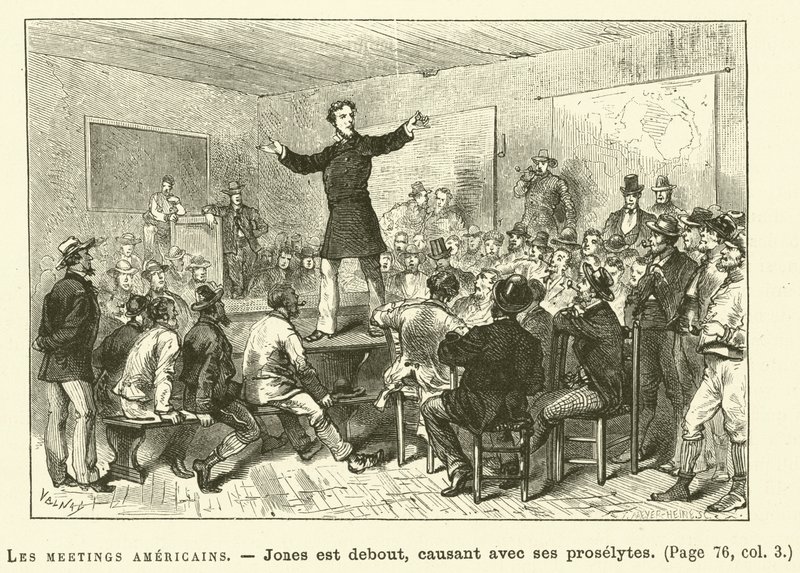 The American Meetings (metszet) alkotó: French School