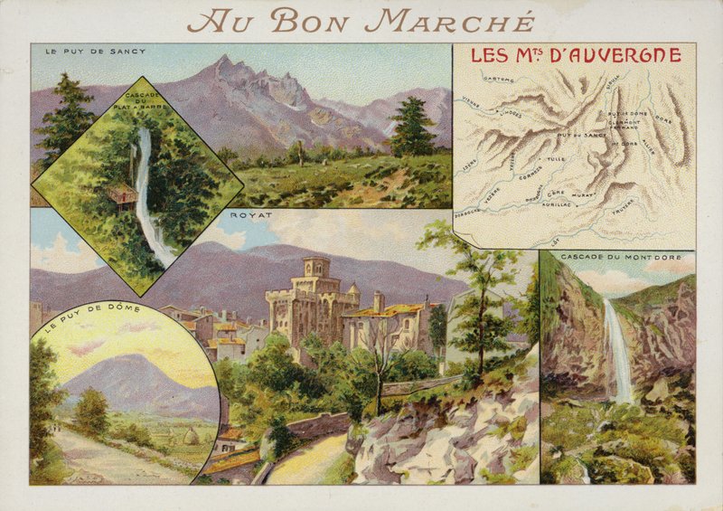 Auvergne hegyei alkotó: French School