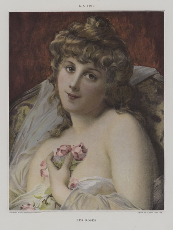 Les Roses (Roses) (színes litho) alkotó: French School