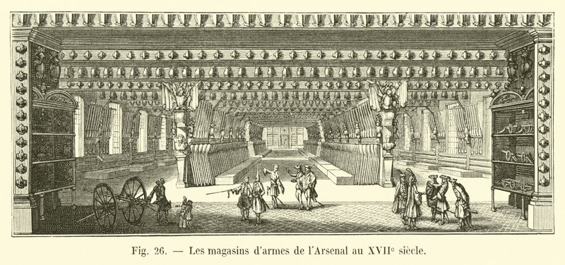 Az Arzenál fegyverraktárai a XVII alkotó: French School