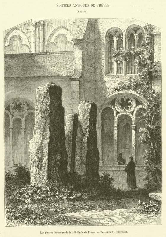 A Treves-székesegyház kolostorának kövei (metszet) alkotó: French School