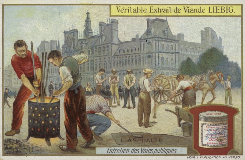 Liebig kártya útkarbantartással alkotó: French School